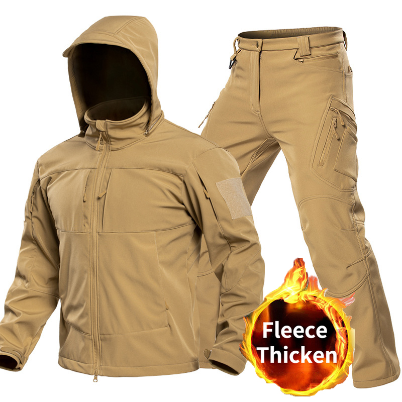 Outdoor Adventurer - Combinaison tactique softshell pour homme, veste
