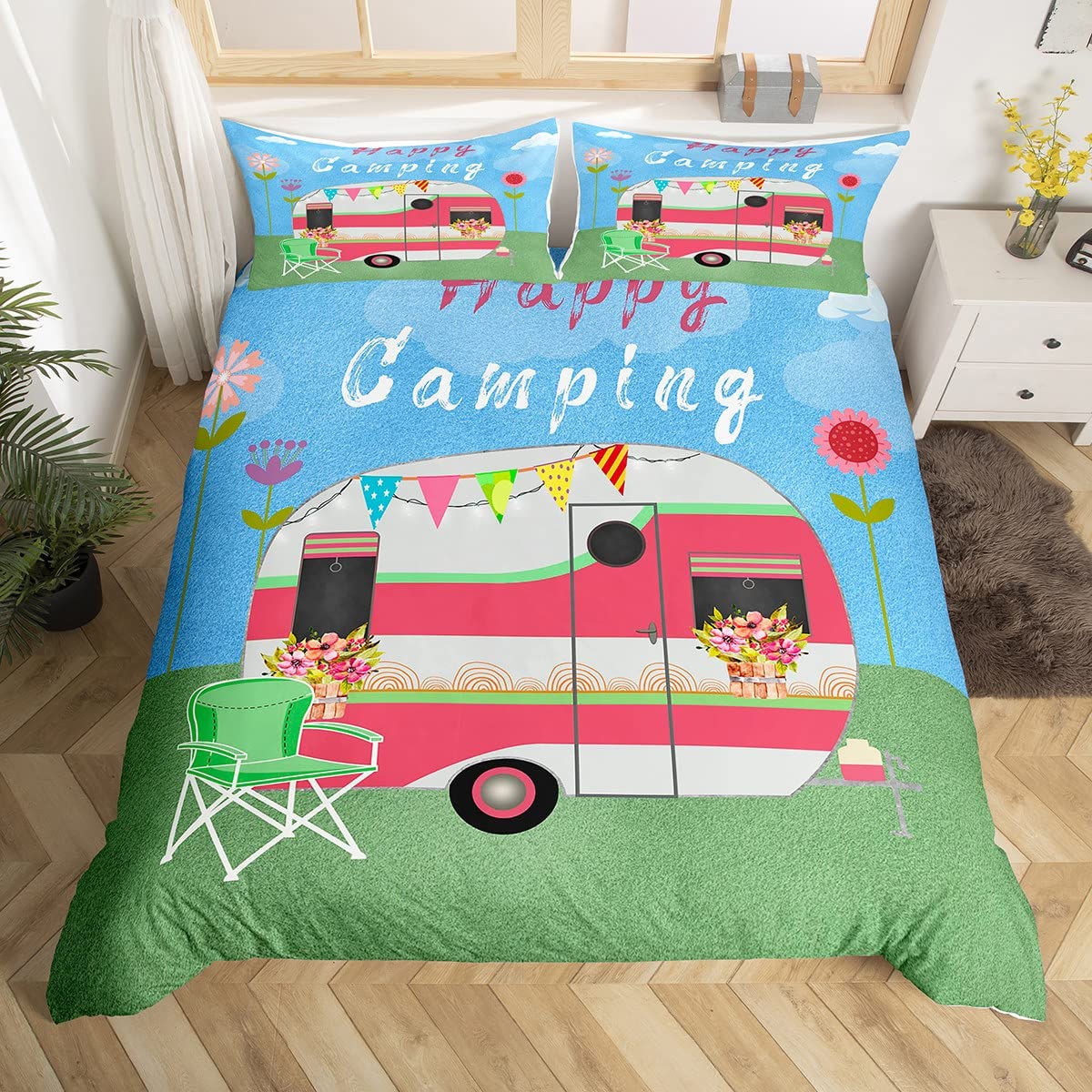 Happy Camping-Juste de couette - Outdoor Adventure Quilt avis et prix