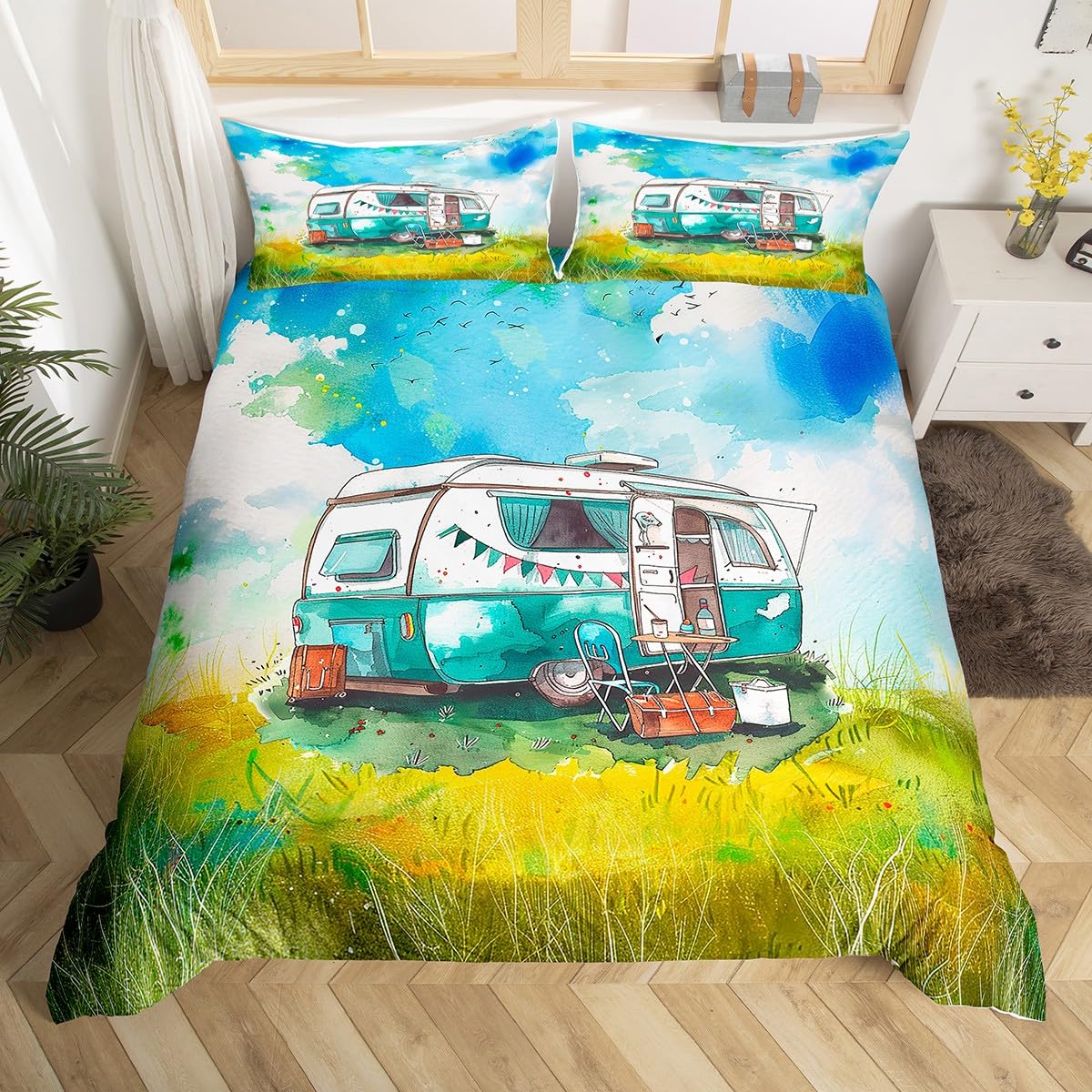 Happy Camping-Juste de couette - Outdoor Adventure Quilt avis et prix