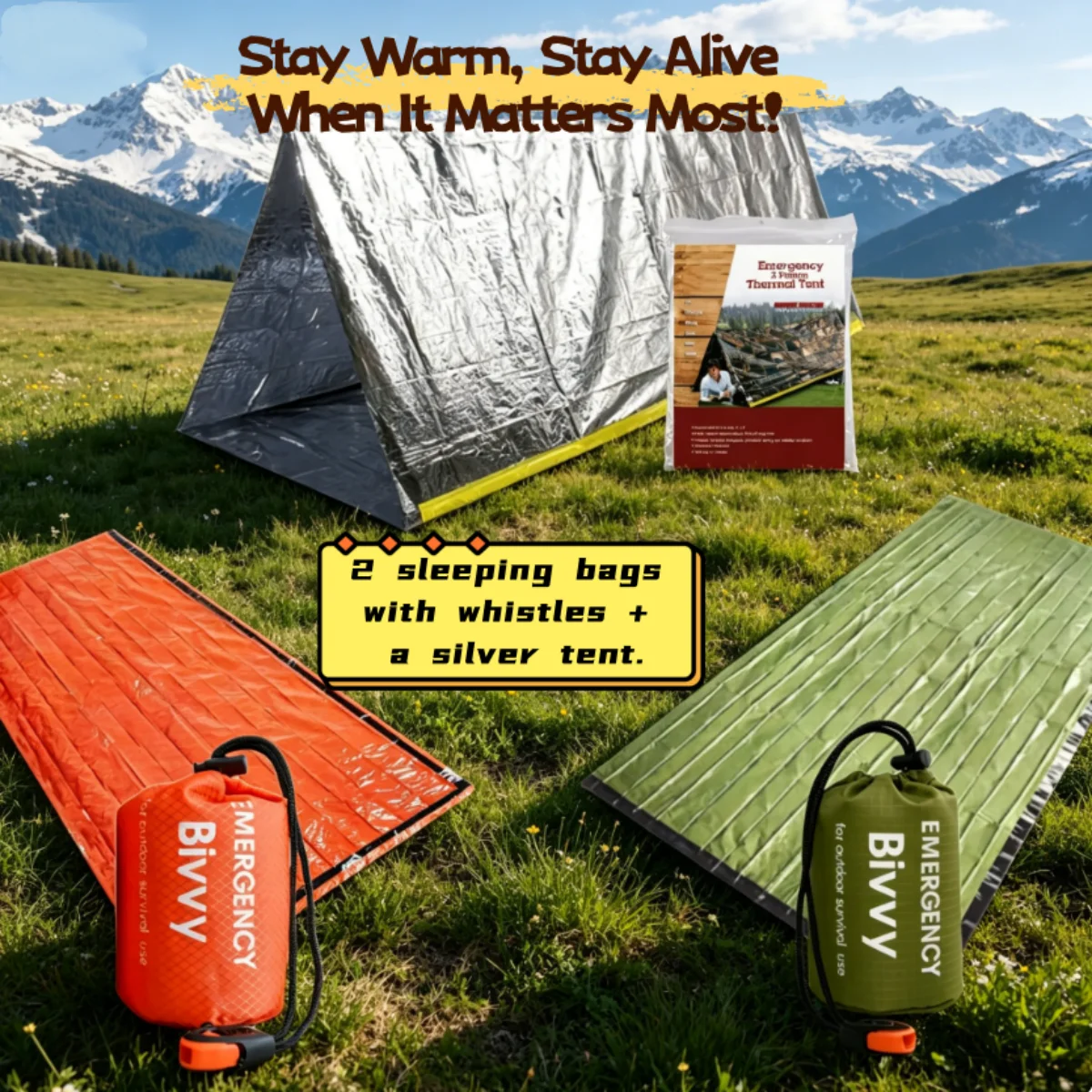 Sac de couchage d'urgence, cou - Bivy Sack Lightweight avis et prix